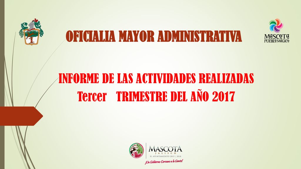 INFORME DE LAS ACTIVIDADES REALIZADAS Tercer TRIMESTRE DEL AÑO 2017