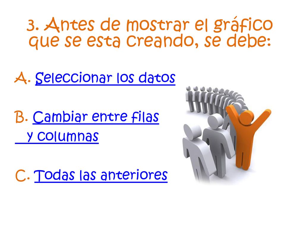 3. Antes de mostrar el gráfico que se esta creando, se debe: