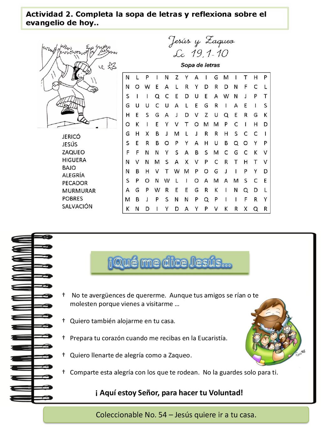 Coleccionable No. 54 – Jesús quiere ir a tu casa.