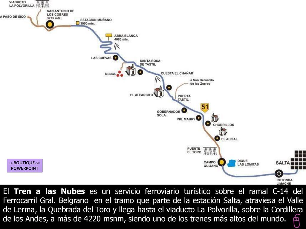 El Tren a las Nubes es un servicio ferroviario turístico sobre el ramal C-14 del Ferrocarril Gral.