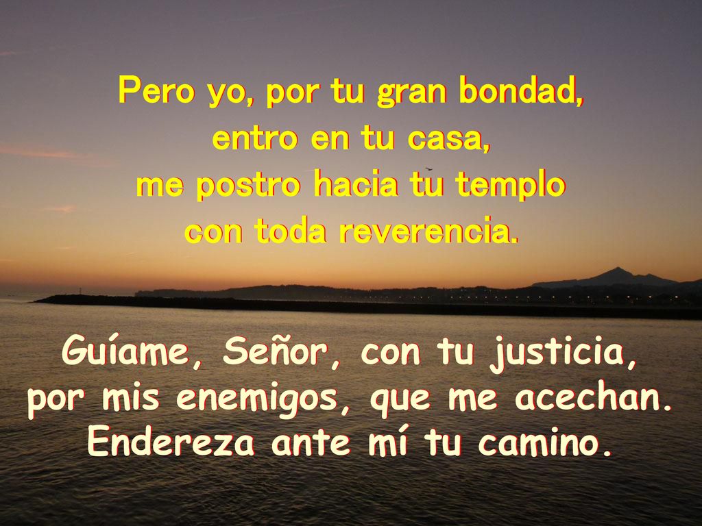 Pero yo, por tu gran bondad, entro en tu casa,