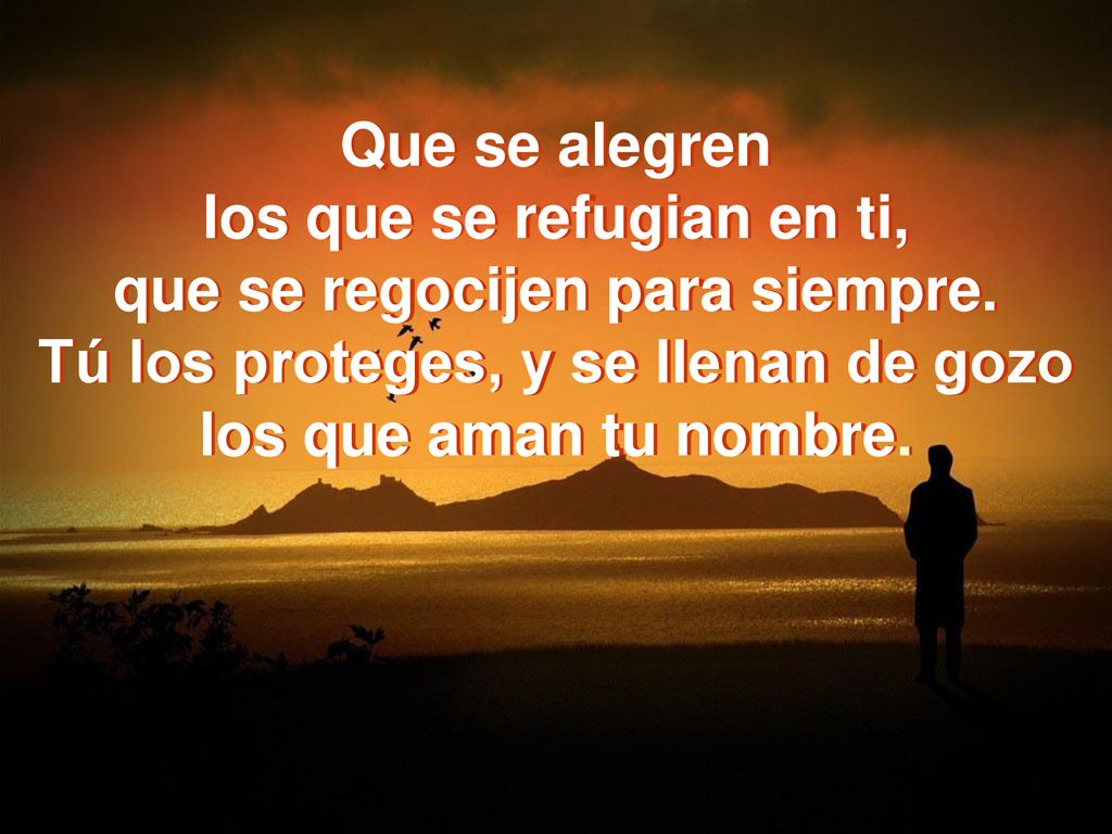 los que se refugian en ti, que se regocijen para siempre.