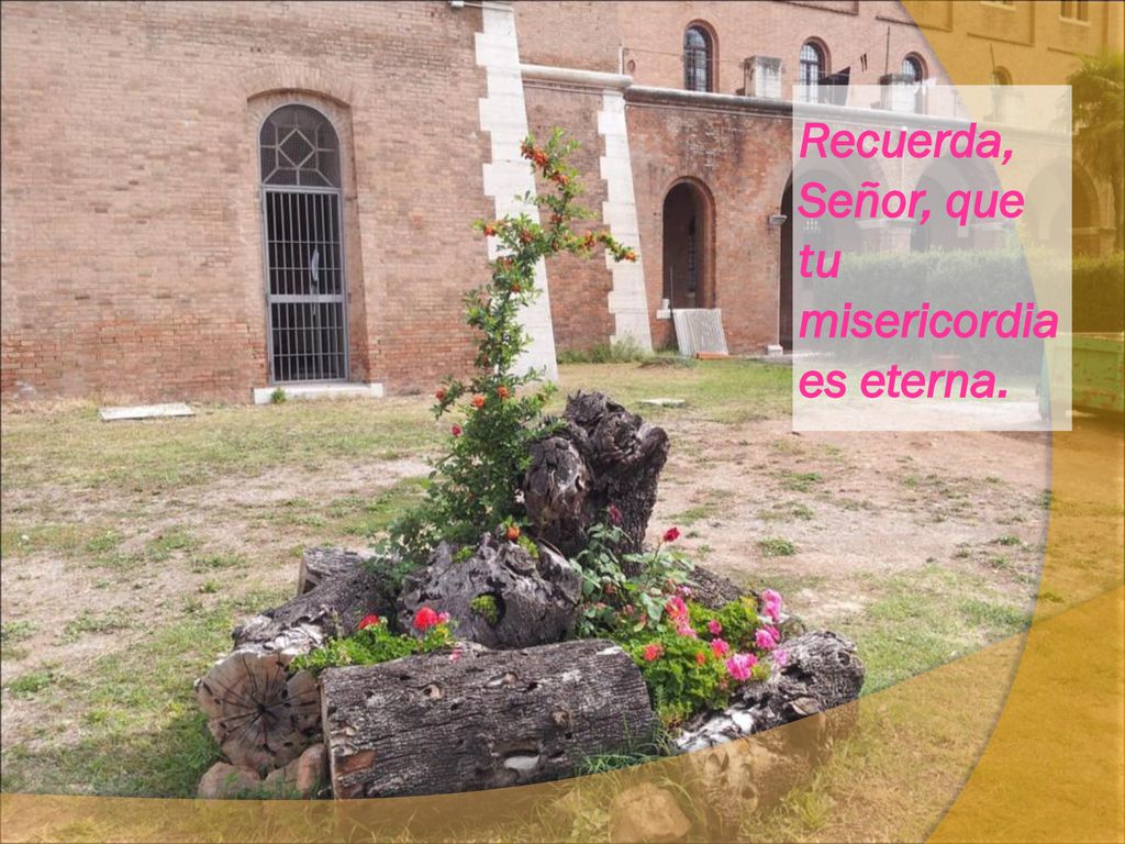 Recuerda, Señor, que tu misericordia es eterna.