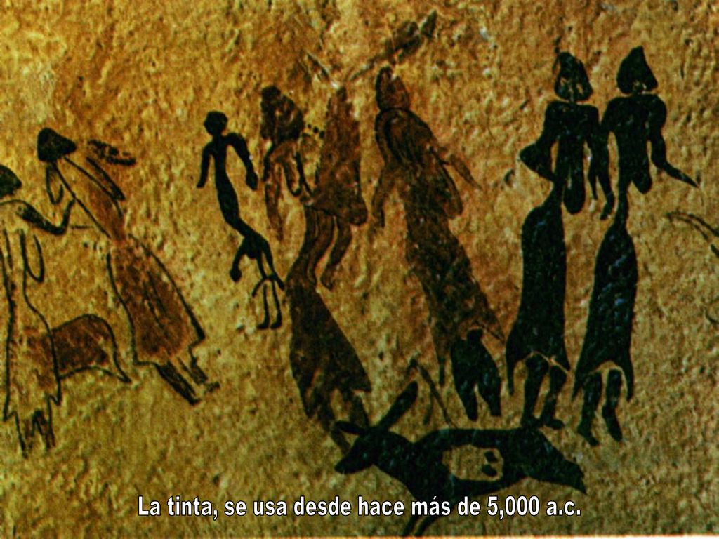 La tinta, se usa desde hace más de 5,000 a.c.