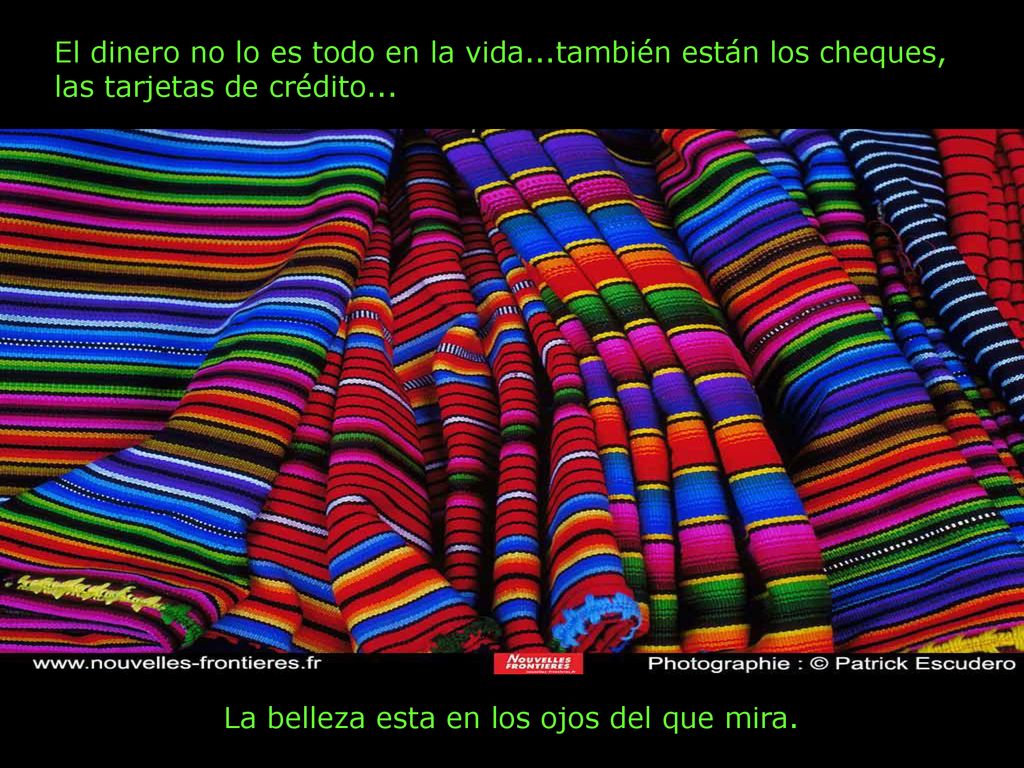 El dinero no lo es todo en la vida...también están los cheques,