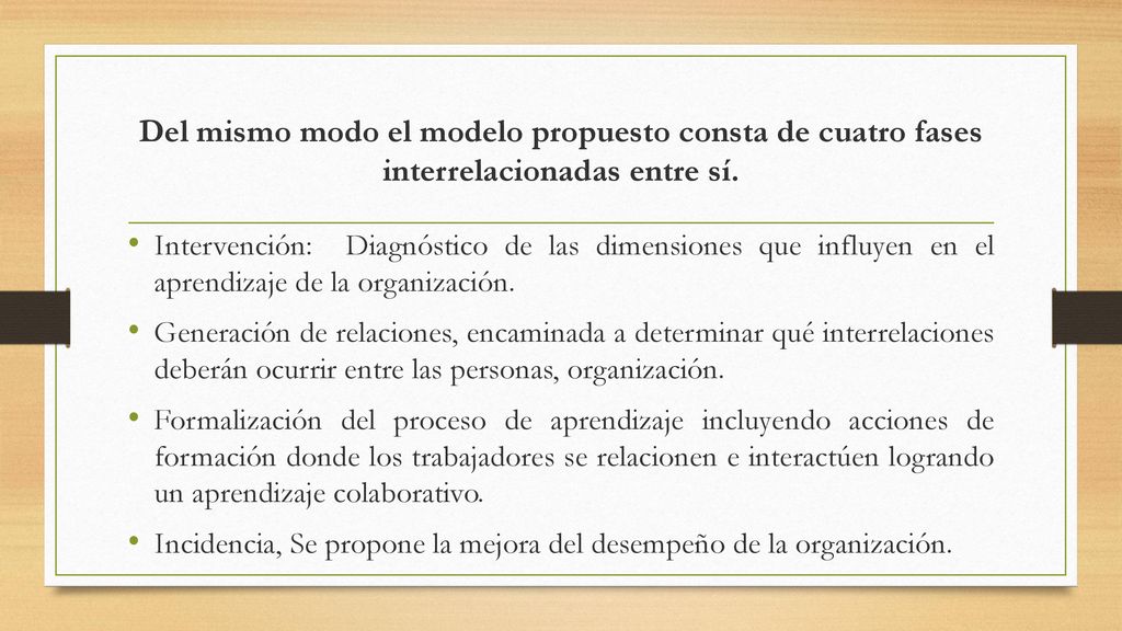 Del mismo modo el modelo propuesto consta de cuatro fases interrelacionadas entre sí.