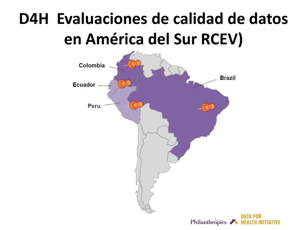 D4H Evaluaciones de calidad de datos en América del Sur RCEV)