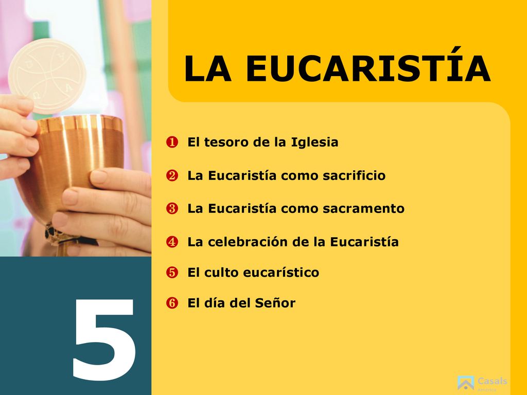 5 LA EUCARISTÍA ❶_El tesoro de la Iglesia
