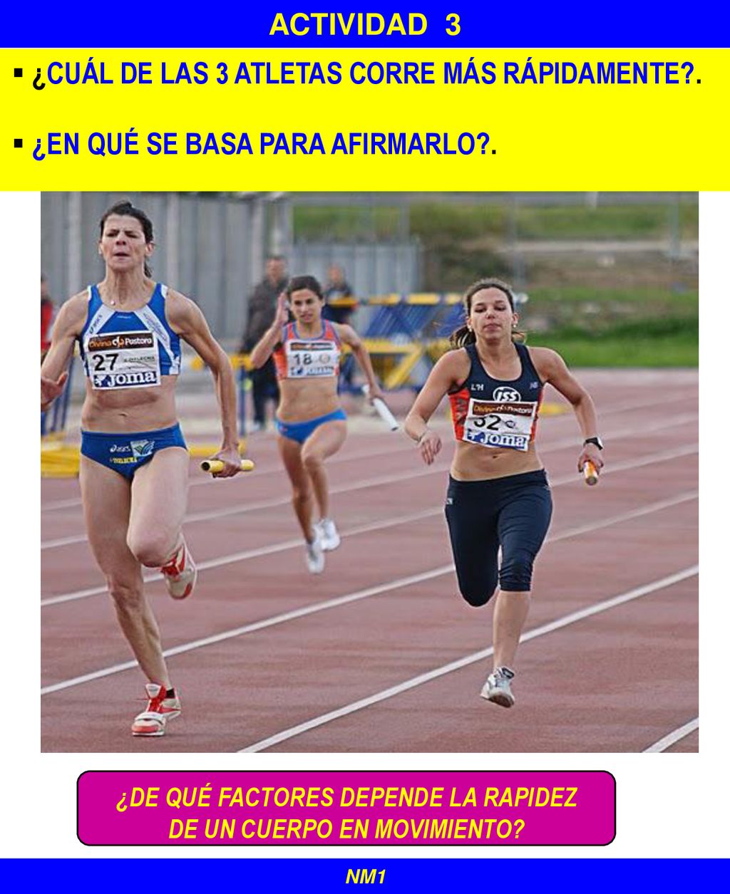 ¿DE QUÉ FACTORES DEPENDE LA RAPIDEZ DE UN CUERPO EN MOVIMIENTO