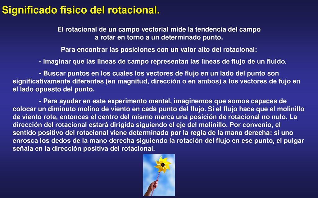 Para encontrar las posiciones con un valor alto del rotacional:
