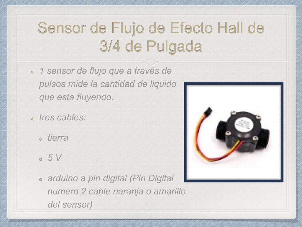 Sensor de Flujo de Efecto Hall de 3/4 de Pulgada
