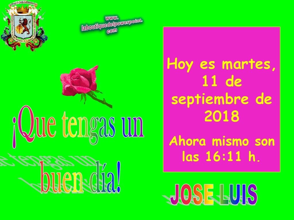 Hoy es martes, 11 de septiembre de 2018martes, 11 de septiembre de 2018martes, 11 de septiembre de 2018martes, 11 de septiembre de 2018
