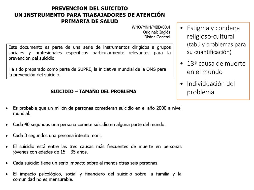 Estigma y condena religioso-cultural (tabú y problemas para su cuantificación)