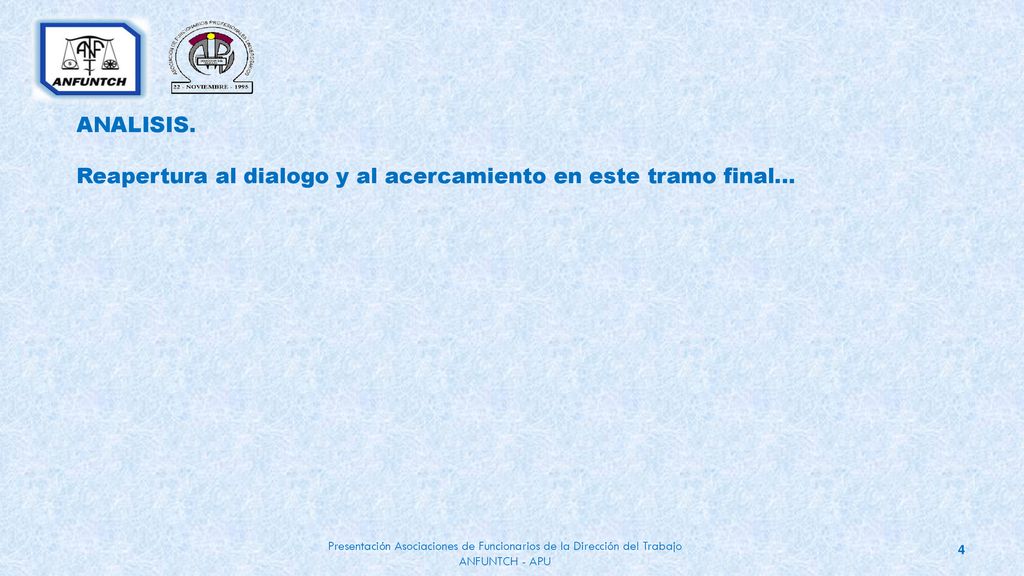 ANALISIS. Reapertura al dialogo y al acercamiento en este tramo final…