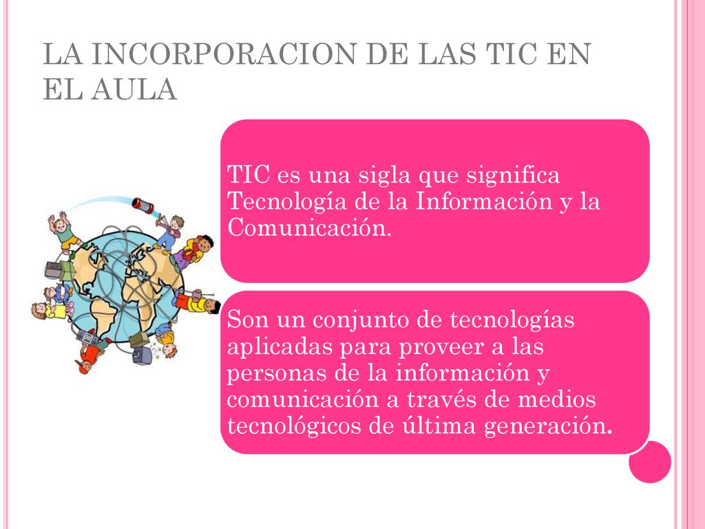 LA INCORPORACION DE LAS TIC EN EL AULA