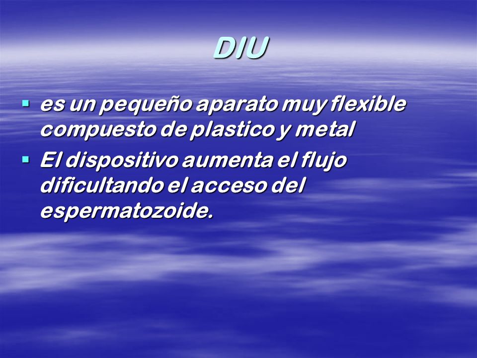 DIU es un pequeño aparato muy flexible compuesto de plastico y metal