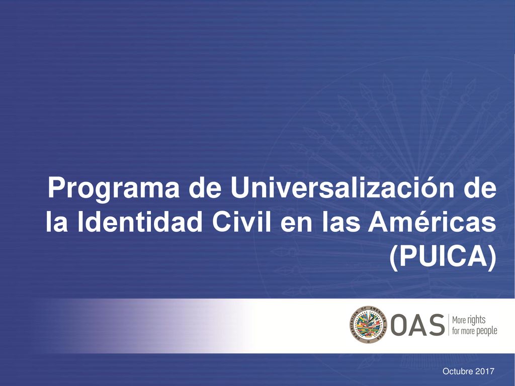 Programa de Universalización de la Identidad Civil en las Américas (PUICA)