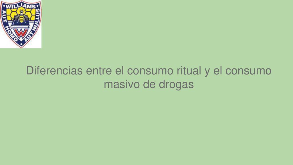 Diferencias entre el consumo ritual y el consumo masivo de drogas