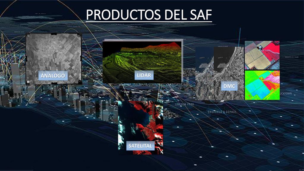 PRODUCTOS DEL SAF ÁNALOGO LIDAR DMC SATELITAL