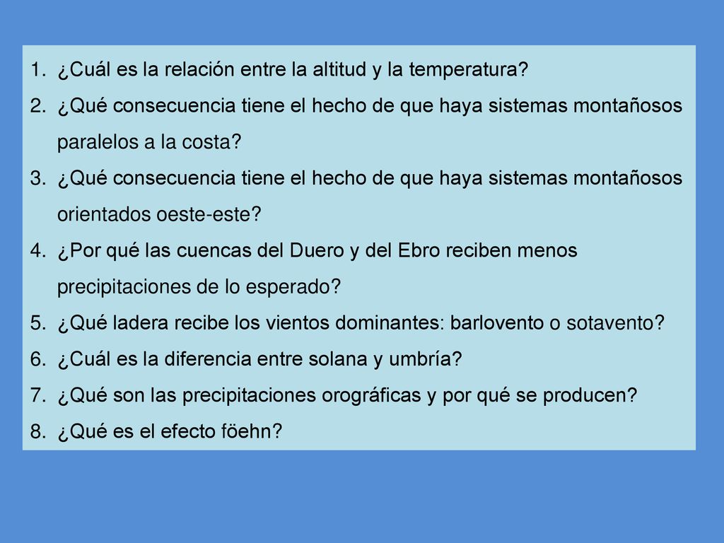 ¿Cuál es la relación entre la altitud y la temperatura