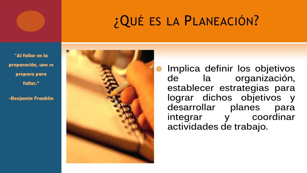 Al fallar en la preparación, uno se prepara para fallar.
