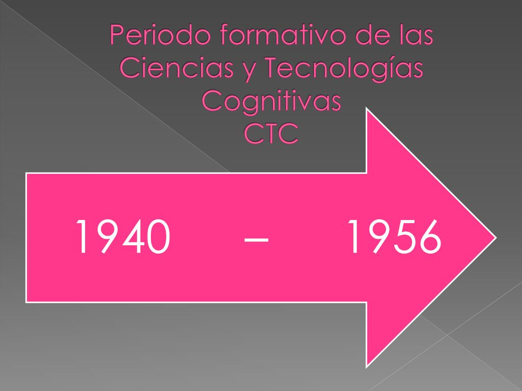 Periodo formativo de las Ciencias y Tecnologías Cognitivas CTC