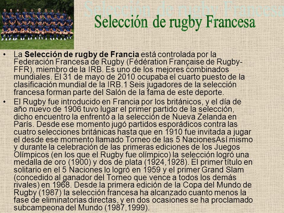 Selección de rugby Francesa