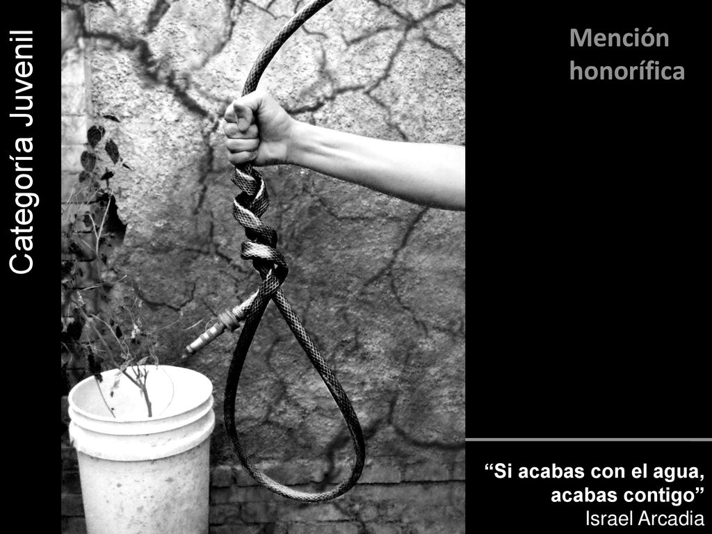 Categoría Juvenil Mención honorífica Si acabas con el agua,