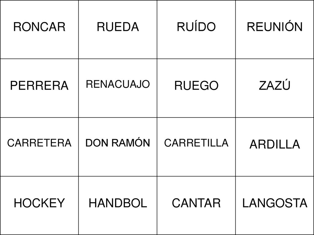 RONCAR RUEDA RUÍDO REUNIÓN PERRERA RUEGO ZAZÚ ARDILLA HOCKEY HANDBOL