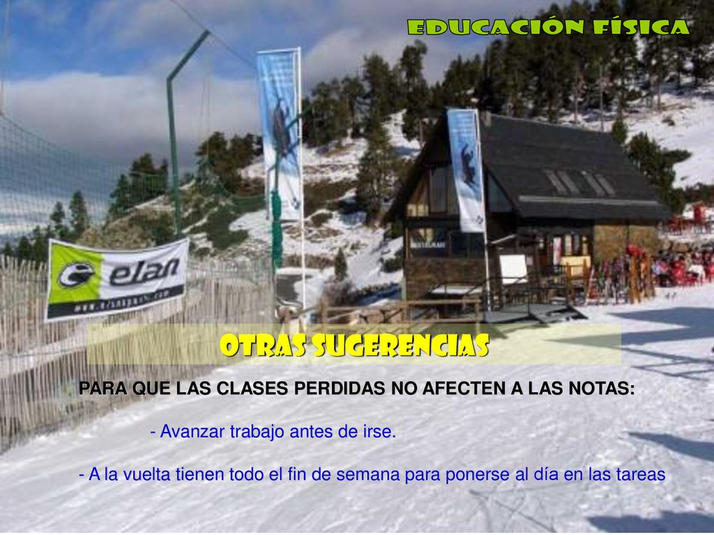 PARA QUE LAS CLASES PERDIDAS NO AFECTEN A LAS NOTAS: