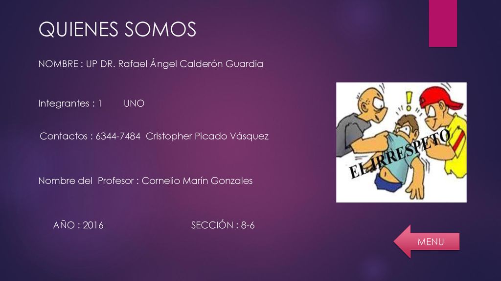 QUIENES SOMOS NOMBRE : UP DR. Rafael Ángel Calderón Guardia