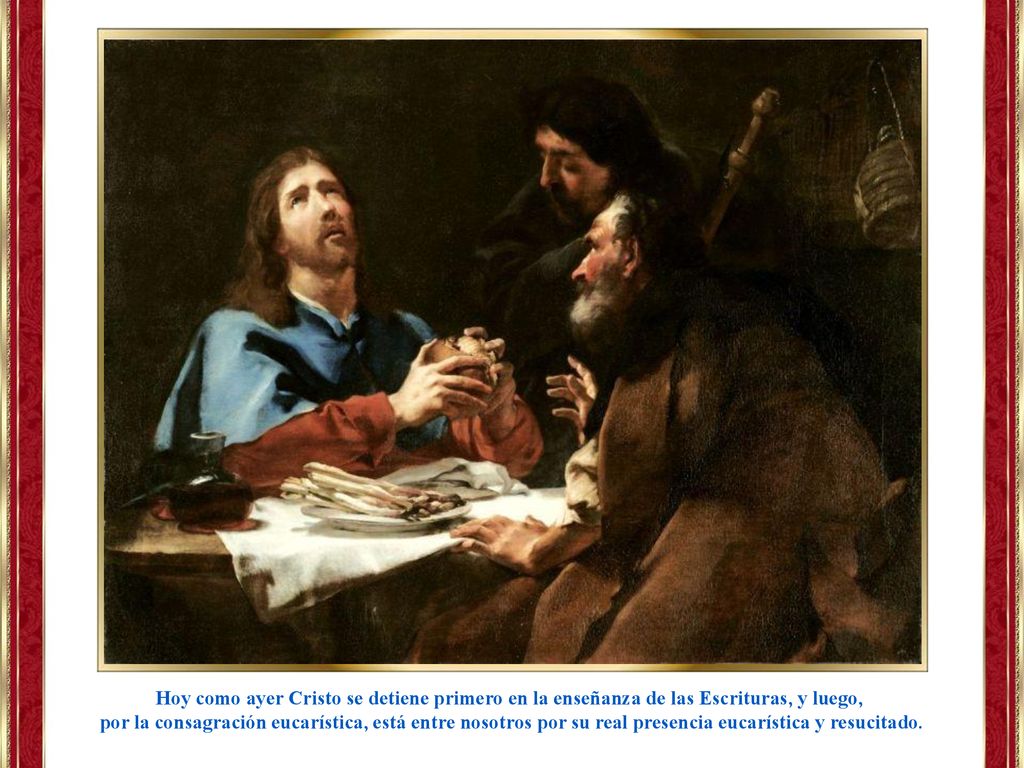 Hoy como ayer Cristo se detiene primero en la enseñanza de las Escrituras, y luego,