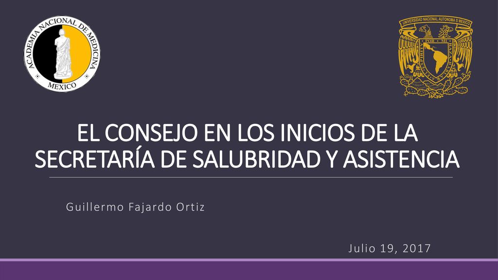 EL CONSEJO EN LOS INICIOS DE LA SECRETARÍA DE SALUBRIDAD Y ASISTENCIA