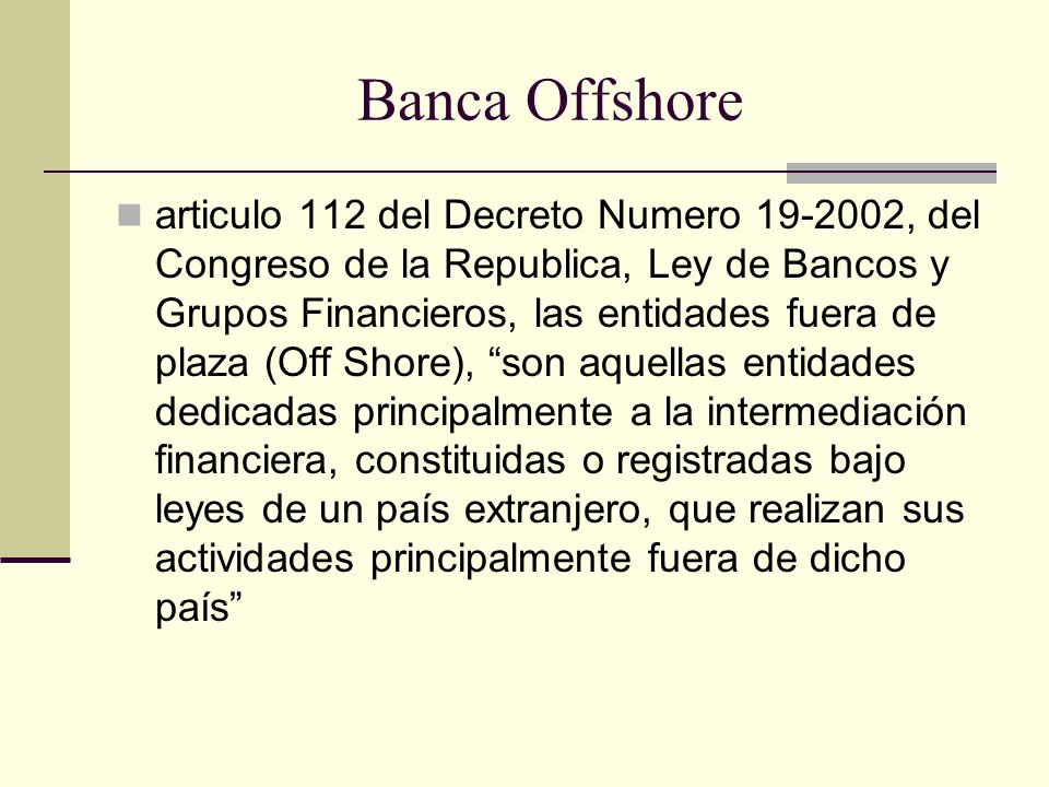 Banca Offshore