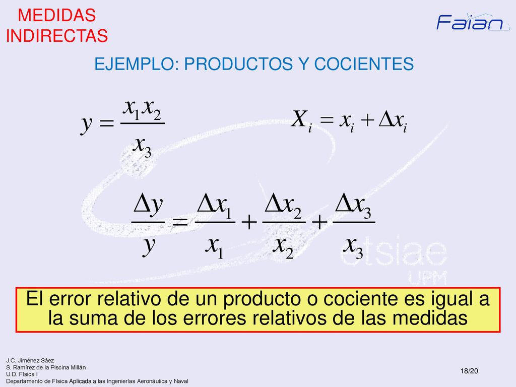 EJEMPLO: PRODUCTOS Y COCIENTES