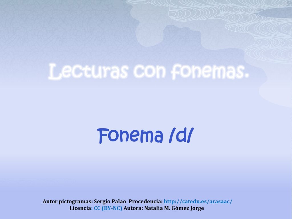 Licencia: CC (BY-NC) Autora: Natalia M. Gómez Jorge