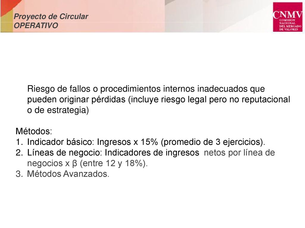Indicador básico: Ingresos x 15% (promedio de 3 ejercicios).