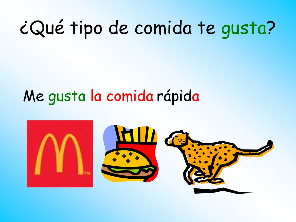 ¿Qué tipo de comida te gusta