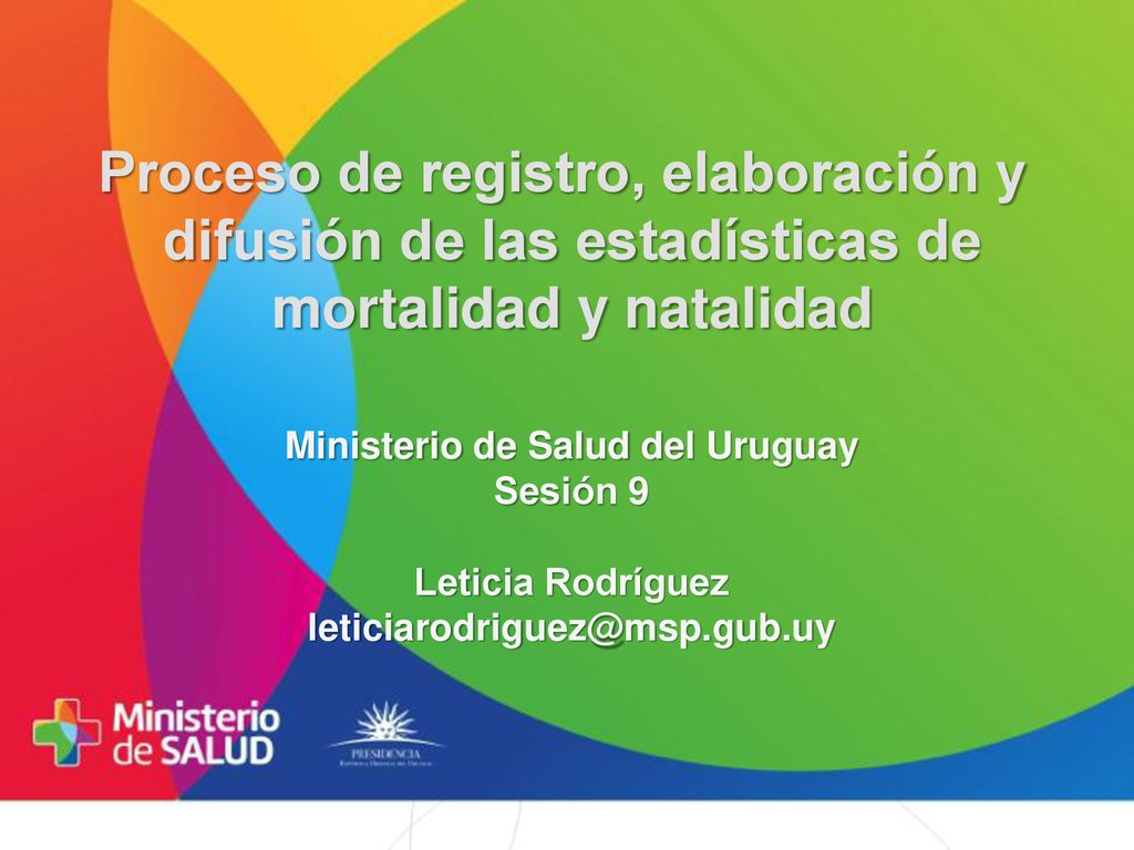 Proceso de registro, elaboración y difusión de las estadísticas de mortalidad y natalidad
