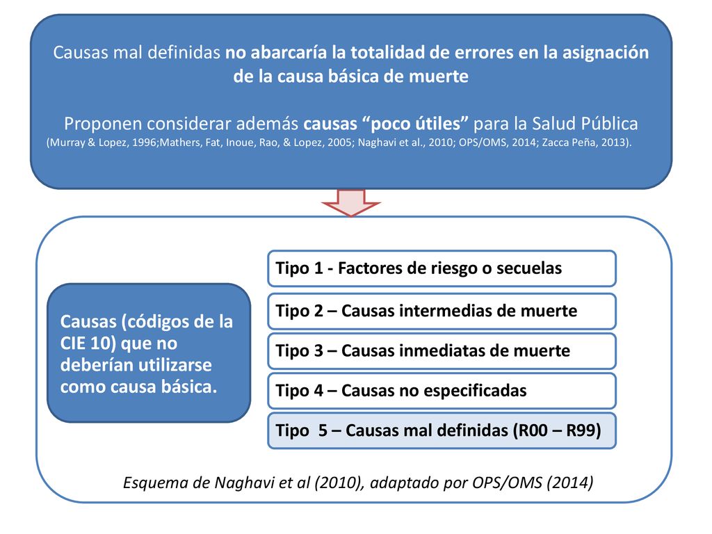 Proponen considerar además causas poco útiles para la Salud Pública