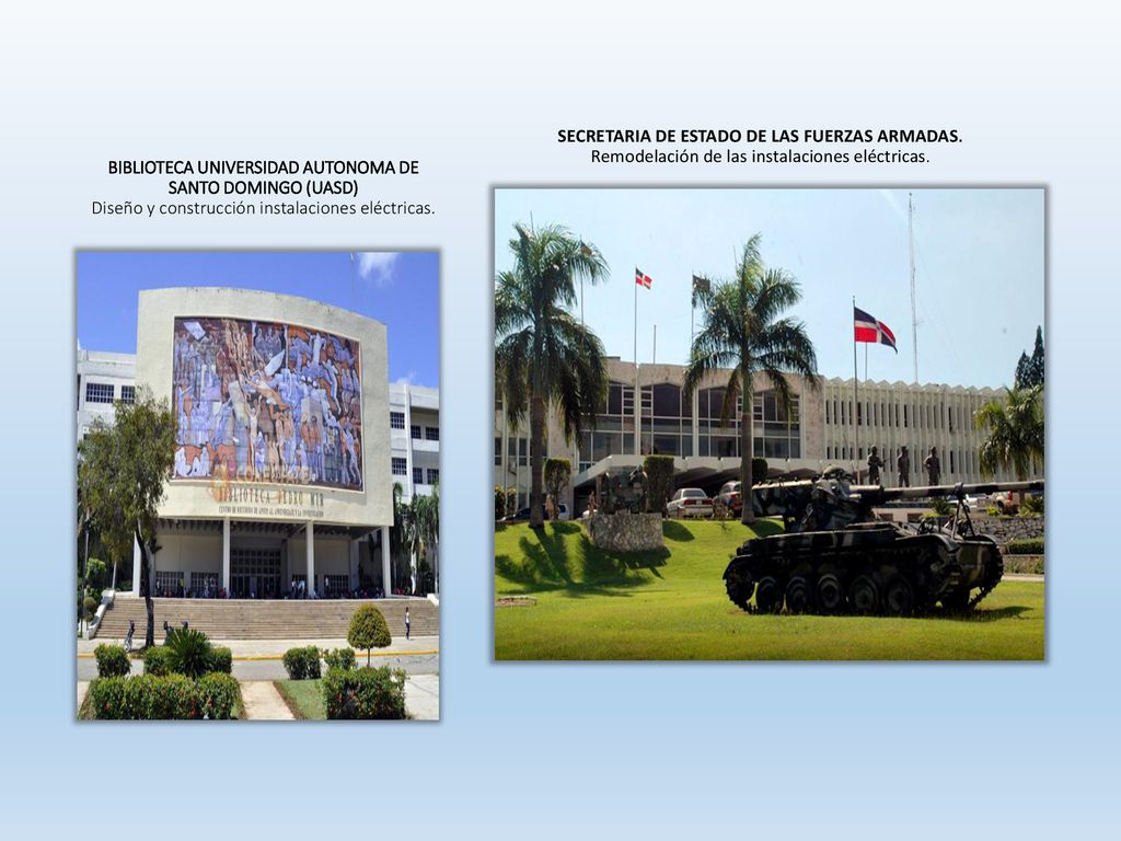 BIBLIOTECA UNIVERSIDAD AUTONOMA DE SANTO DOMINGO (UASD) Diseño y construcción instalaciones eléctricas.