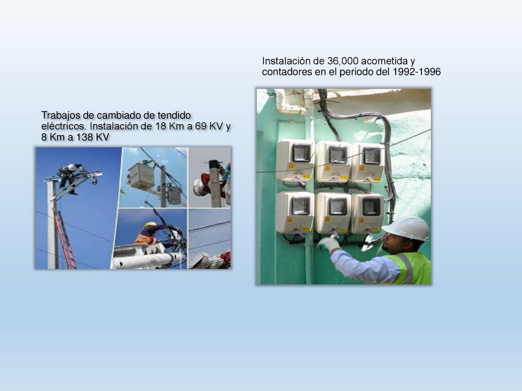 Instalación de 36,000 acometida y contadores en el periodo del