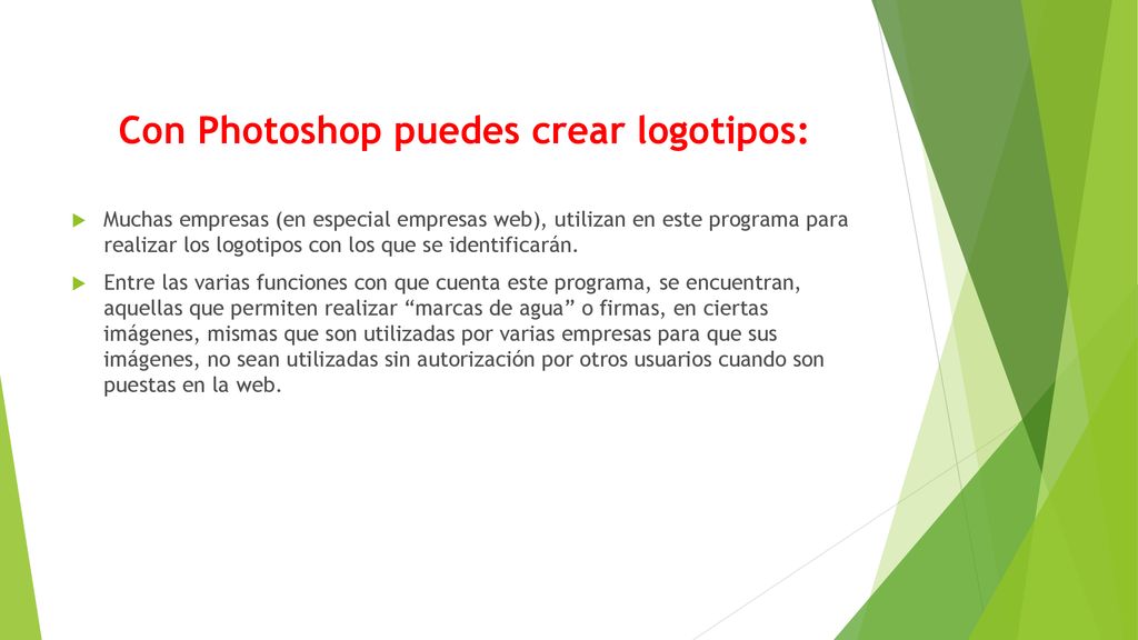 Con Photoshop puedes crear logotipos: