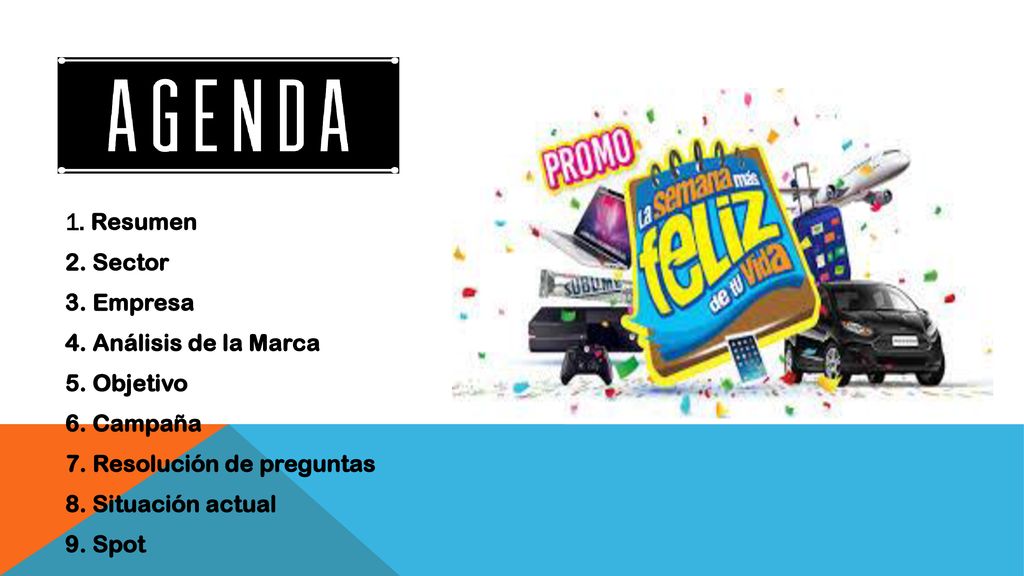 Resumen Sector. Empresa. Análisis de la Marca. Objetivo. Campaña. Resolución de preguntas. Situación actual.