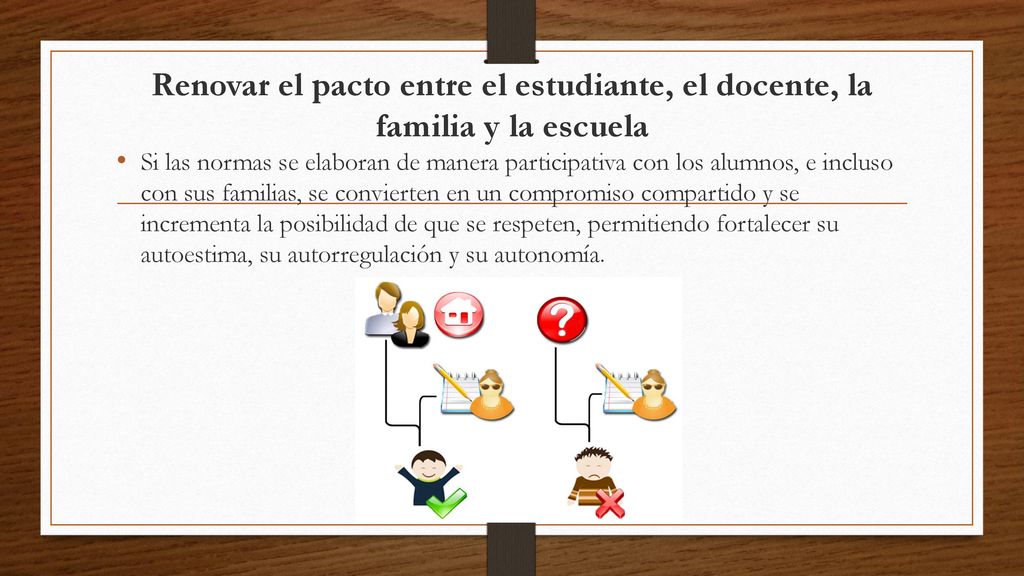 Renovar el pacto entre el estudiante, el docente, la familia y la escuela