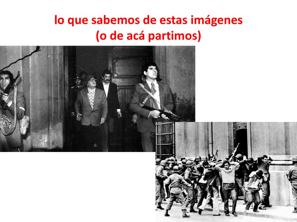 lo que sabemos de estas imágenes (o de acá partimos)
