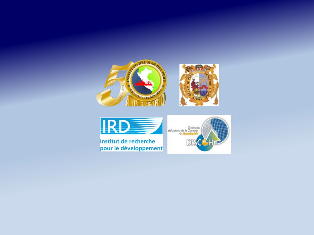 -Hoy se presentarán resultados del trabajo Mesozooplancton en el norte de la corriente de Humboldt frente a Perú, esteentro del trabajo de Tesis de Maestría realizada en la UNMSM, bajo el asesoramiento de Arnaud Bertrand IRD y apoyo de DISCOH.