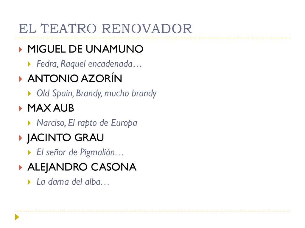 EL TEATRO RENOVADOR MIGUEL DE UNAMUNO ANTONIO AZORÍN MAX AUB