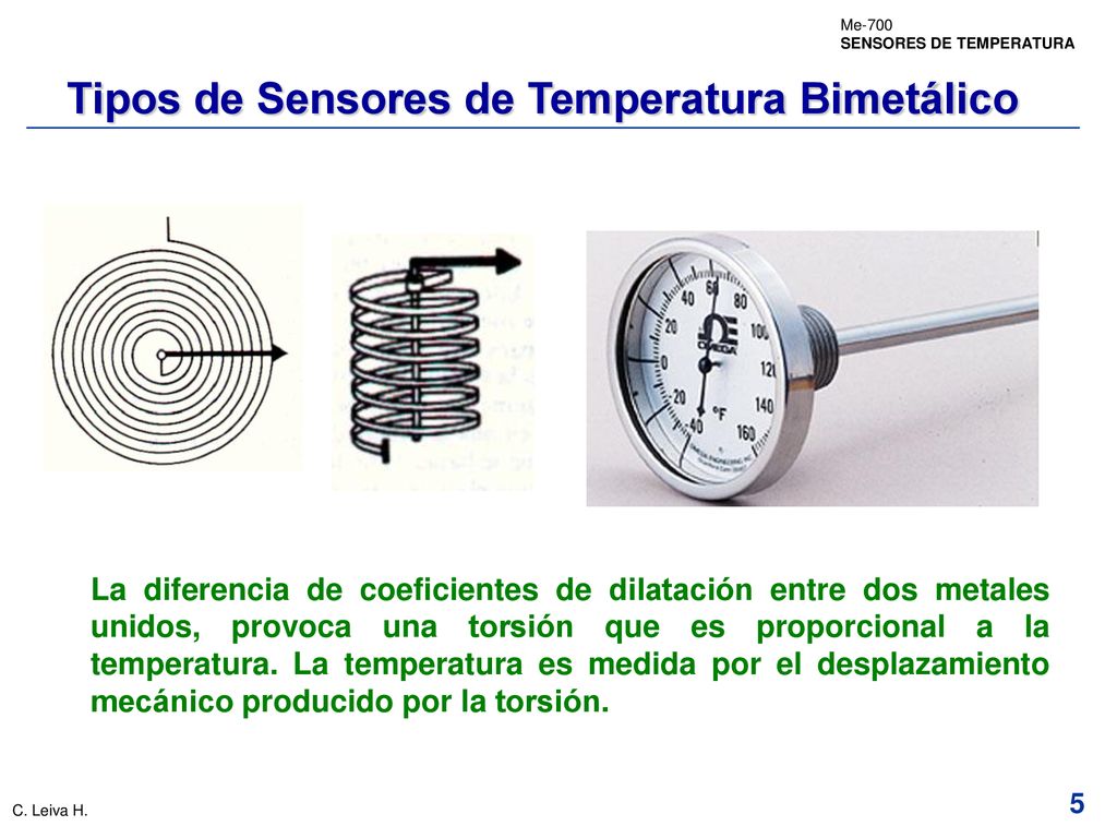 Tipos de Sensores de Temperatura Bimetálico