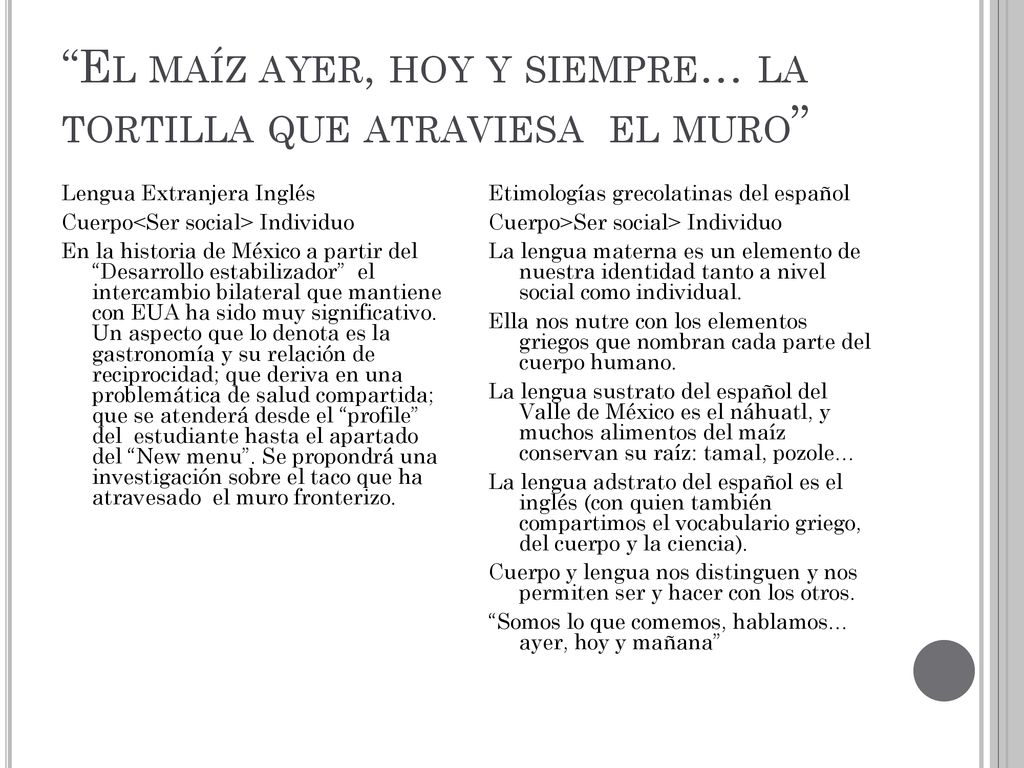 El maíz ayer, hoy y siempre… la tortilla que atraviesa el muro